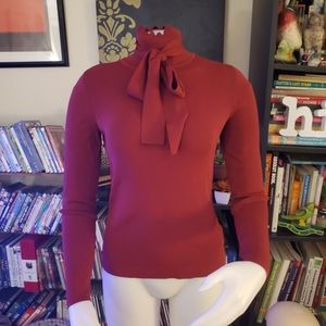 HP Sydney Easton Mock Turtleneck with Bow